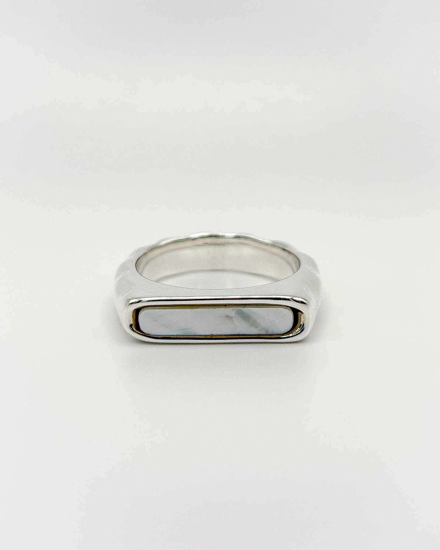 Mother of Pearl Wave Ring