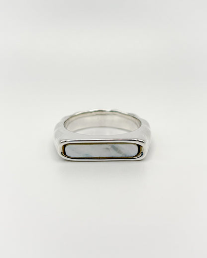 Mother of Pearl Wave Ring