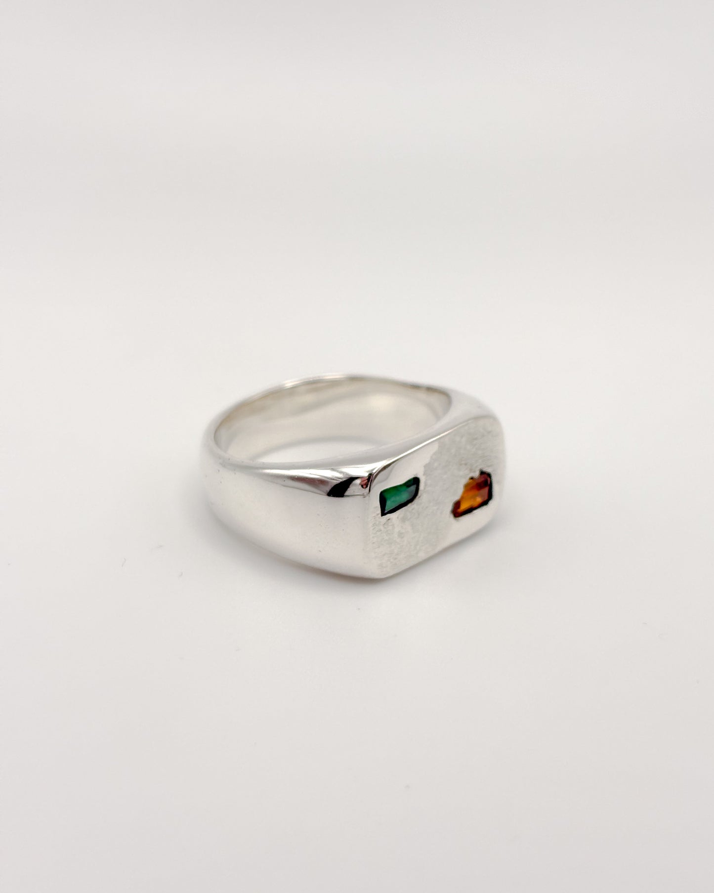 Amber & Emerald Signet