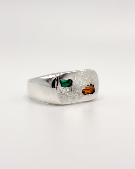 Amber & Emerald Signet