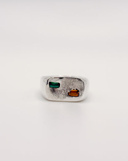 Amber & Emerald Signet