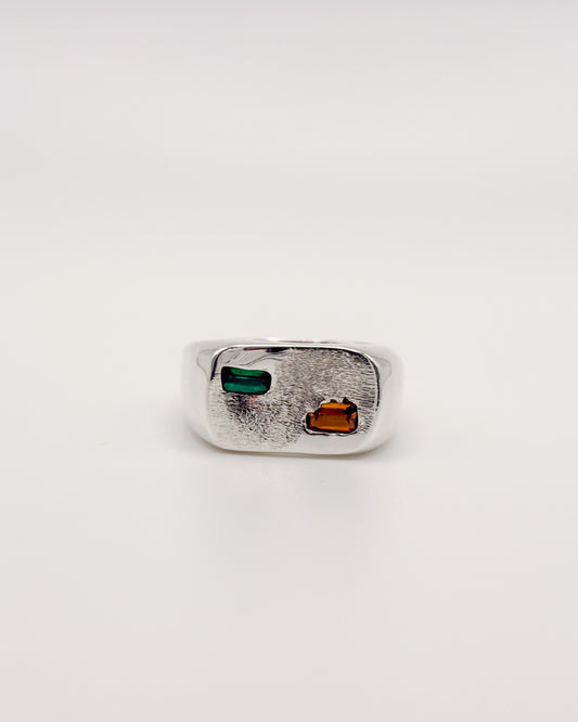 Amber & Emerald Signet