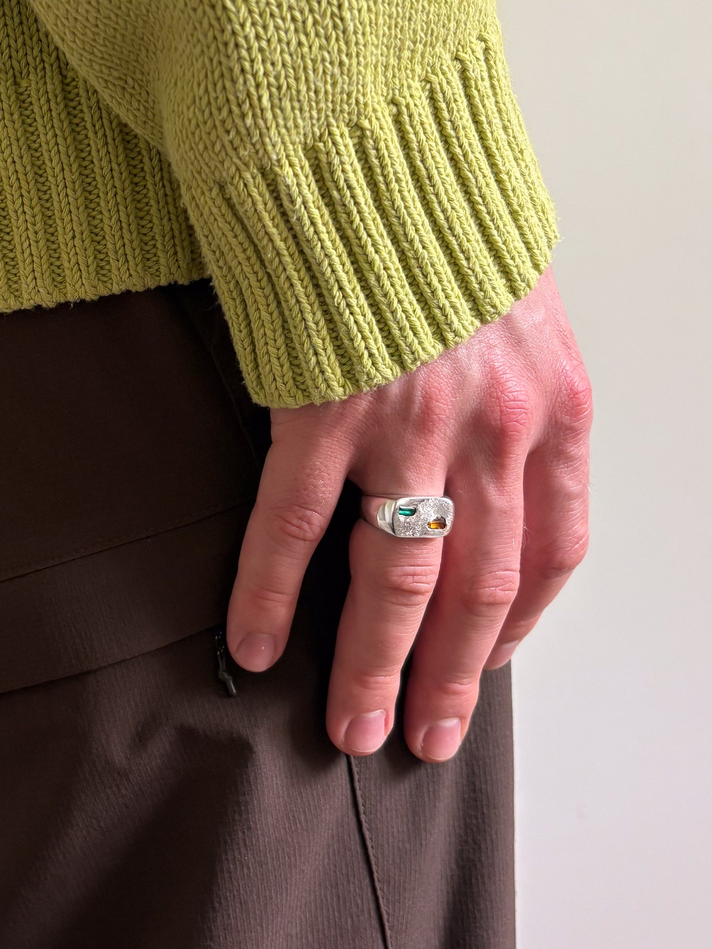 Amber & Emerald Signet